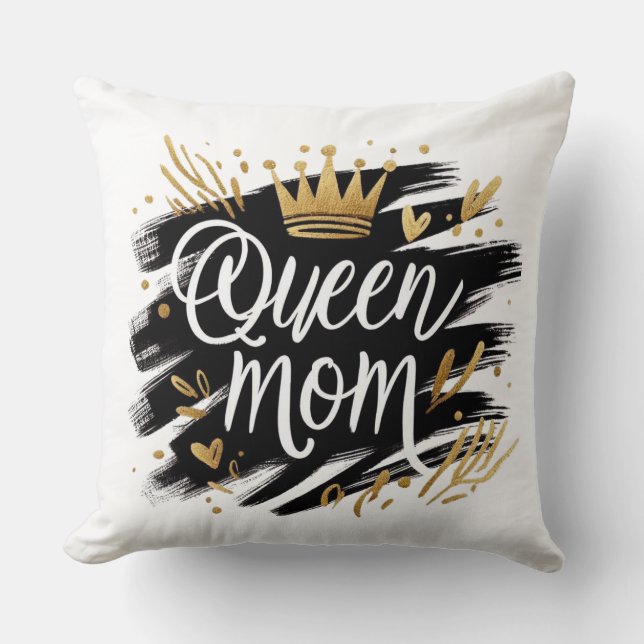 Boho Rainbow Mama – Warm Earthy Tones Design Kudde (Framsida)