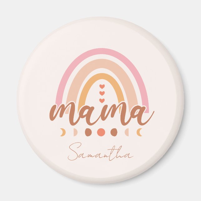 Boho Rainbow Mamma Magnet (Framsidan)