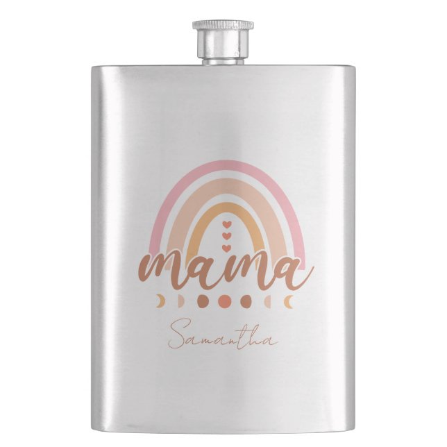 Boho Rainbow Mamma med Måne Phases Fickplunta (Framsidan)