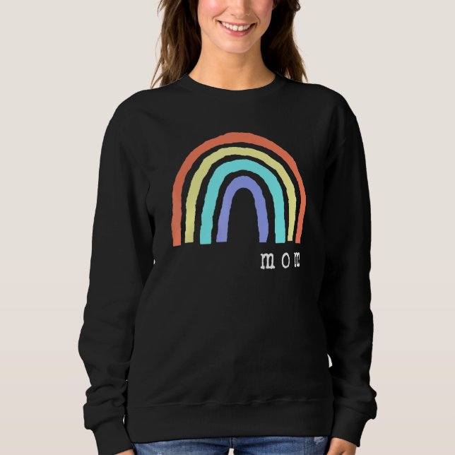 Boho Rainbow Mamma Pride Lbgtqia T Shirt (Framsida)