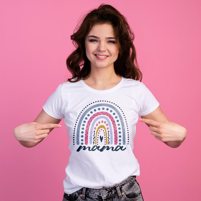 Boho Rainbow Mamma Shirt T (Skapare uppladdad)