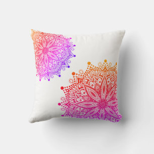 Boho Rainbow Mandala Dekorativ kudde