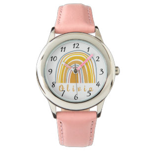 Boho Rainbow med Personlig Namn Whimsical Armbandsur