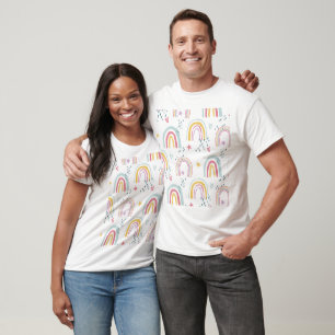 Boho Rainbow Mönster T Shirt