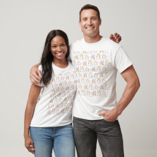 Boho Rainbow Mönster T Shirt