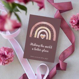 Boho Rainbow Newborn Announcements Inbjudningar