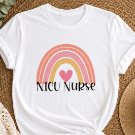 Boho Rainbow NICU-sjuksköterska T Shirt