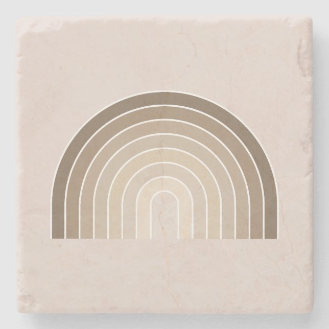 Boho Rainbow Olive Earth Tones Stenunderlägg (Framsidan)