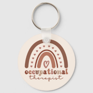 Boho Rainbow OT Occupational Therapist Gifts Nyckelring