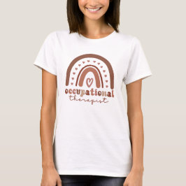 Boho Rainbow OT Occupational Therapist Gifts T Shirt