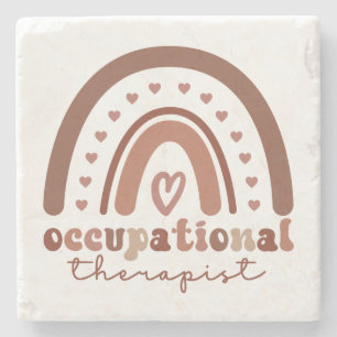 Boho Rainbow OT Occupational Therapist Stenunderlägg