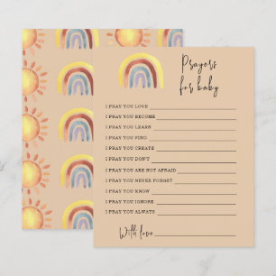 Boho Rainbow Party-spel böner för baby