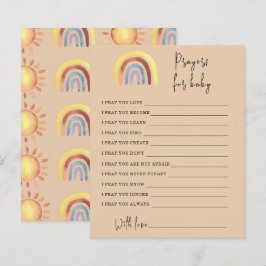 Boho Rainbow Party spel | böner för bebis