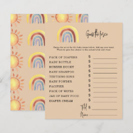 Boho Rainbow Party-spel | Prisgissningsspel