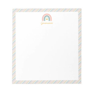 Boho Rainbow Pastels Anteckningsblock