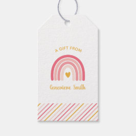 Boho Rainbow Presentetikett