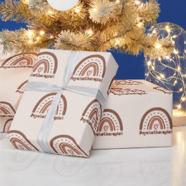 Boho Rainbow Psykoterapist Therapist Presentpapper