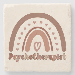 Boho Rainbow Psykoterapist Therapist Stenunderlägg