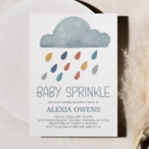Boho Rainbow RainCloud Rain Baby Shower Sprinkle