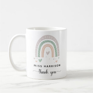 Boho Rainbow Sage Teacher Tack Kaffemugg