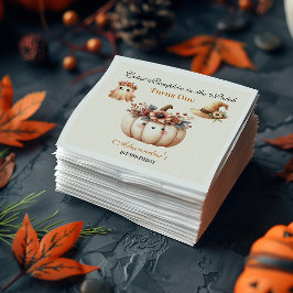 Boho Rainbow Spooky First Birthday Pappersservett