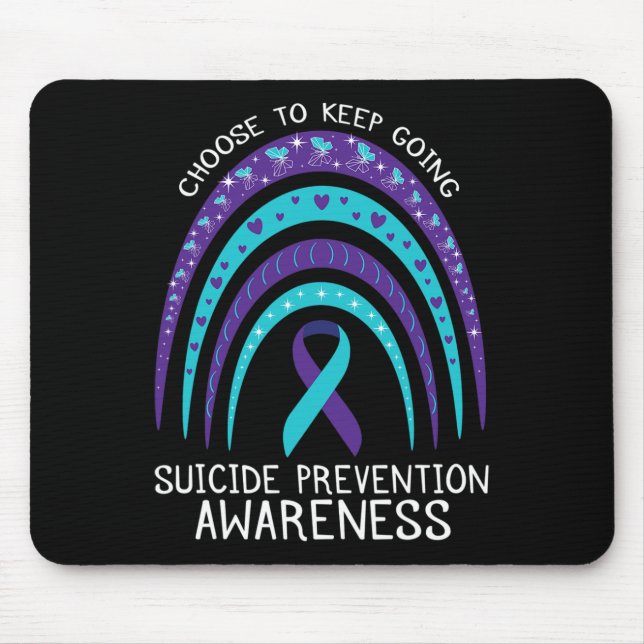 Boho Rainbow Suicide Awareness Mental Health Musmatta (Framsidan)
