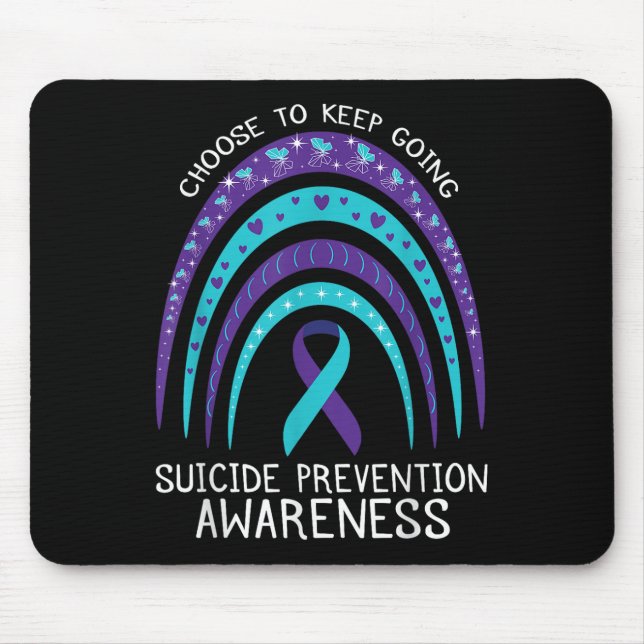 Boho Rainbow Suicide Awareness Mental Health Musmatta (Framsidan)