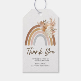 Boho Rainbow Tack Märkre Presentetikett