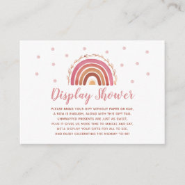 Boho Rainbow Visning Shower Gifts Baby Shower Card Tilläggskort