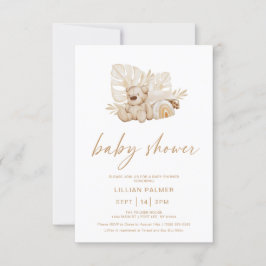 Boho Rainbow Watercolor Baby Shower-inbjudan Inbjudningar