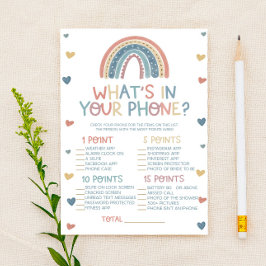 Boho Rainbow What's in Your Mobilare Baby Shower G