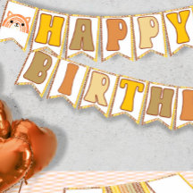 Boho Rainbow Woodland Fox Retro Grattis på födelse