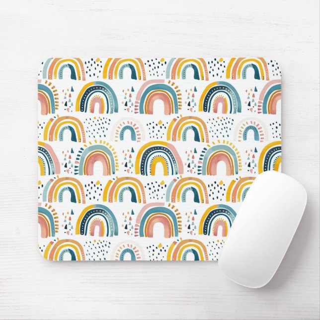 Boho Rainbows Musmatta (Med mus)