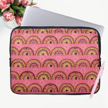 Boho Rainbows Mystical Öga Rosa Guld Design Laptop Fodral<br><div class="desc">Boho Rainbows Mystical Öga Rosa Guld Design laptop sleeve.</div>