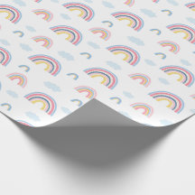 Boho Rainbows Rosa Blue Söt