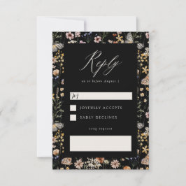 Boho ram sång förfrågan RSVP-kort OSA Kort