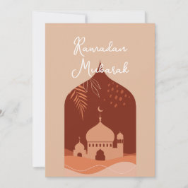 Boho Ramadan Mubarak Card Inbjudningar