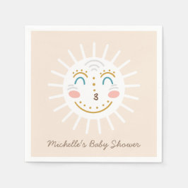 Boho Ray of Sunshine med text Pappersservett