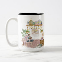 Boho Reading Room Mugg