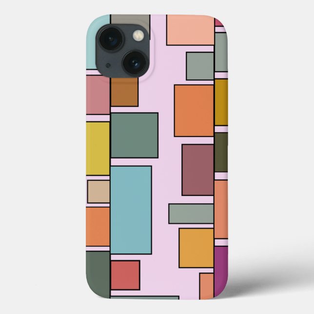 Boho Rectangles Fodral-Mate iphone case (Baksida)