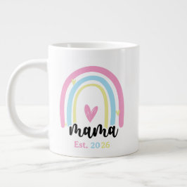 Boho Regnbåge Anpassad Mamma Grundad År Minnessake Jumbo Mugg