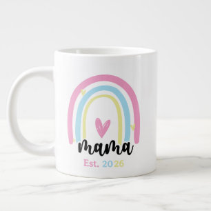 Boho Regnbåge Anpassad Mamma Grundad År Minnessake Jumbo Mugg