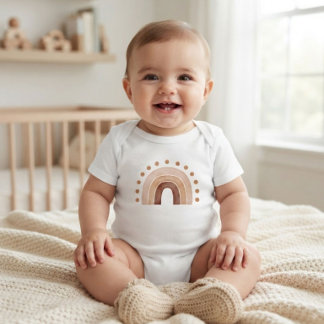 Boho regnbåge baby body t shirt