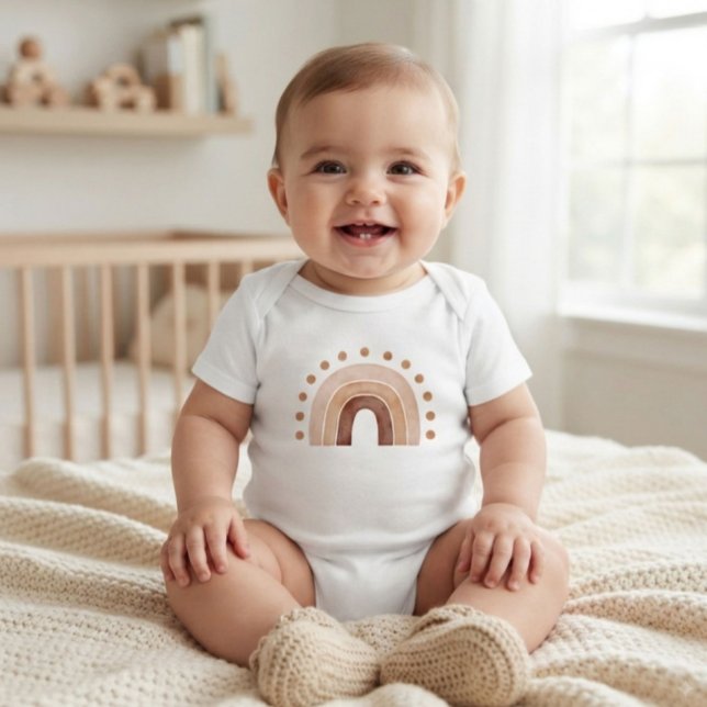 Boho regnbåge baby body t shirt (Skapare uppladdad)