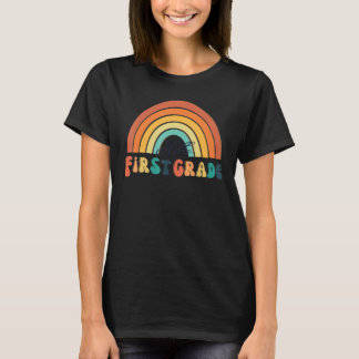 Boho regnbåge hjärta för lärare kvinnor Hej Kinder T Shirt