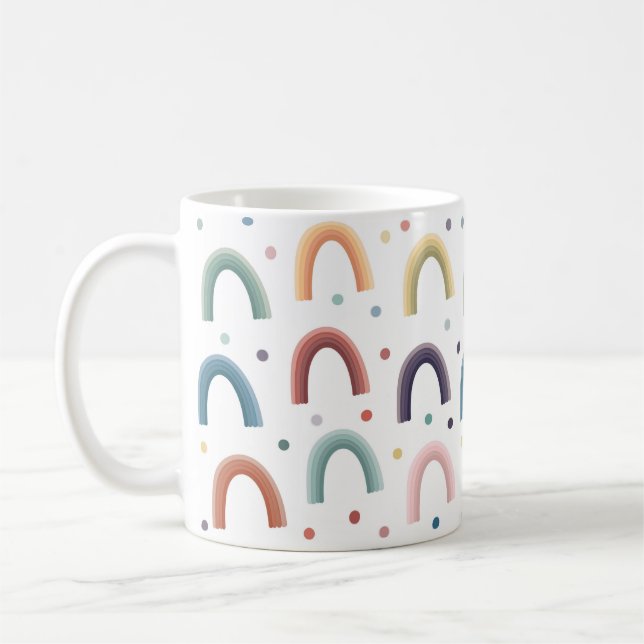 Boho regnbåge kaffemugg (Vänster)