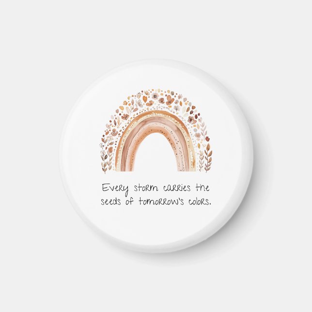 Boho Regnbåge Knappnål Magnet (Framsidan)