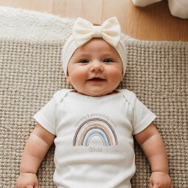 Boho regnbåge Kristet Personligt Nyfödd T Shirt