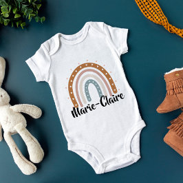 Boho-regnbåge med namn könsneutrala t shirt