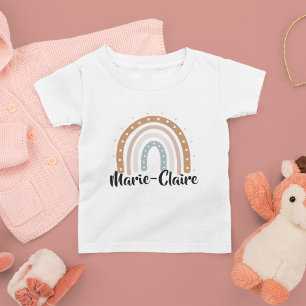 Boho-regnbåge med namn könsneutrala t shirt